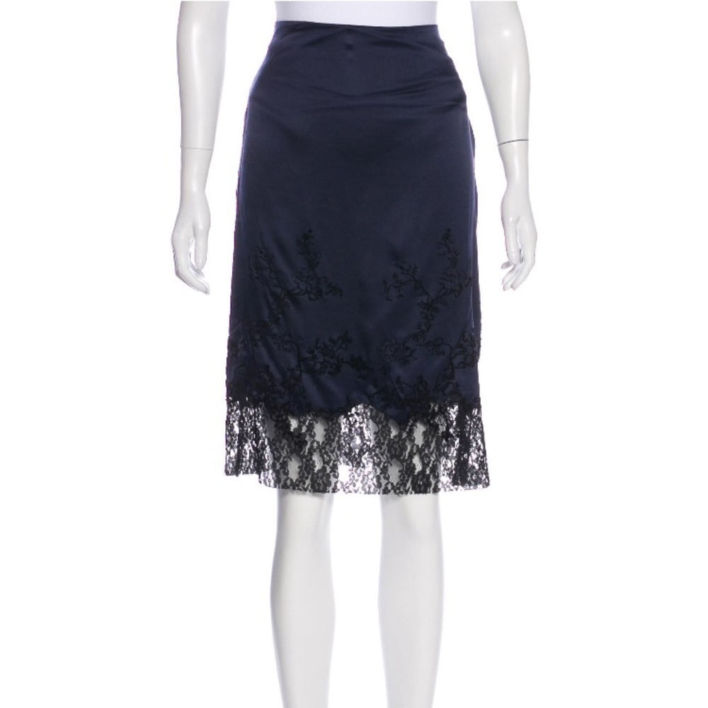 NWoT Alberta Ferretti silk skirt